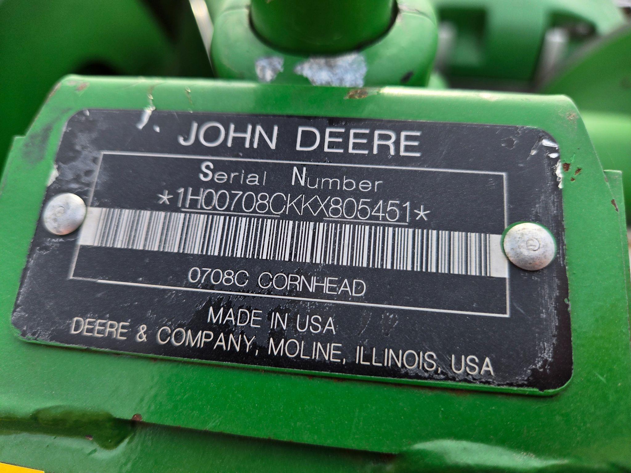 2019 John Deere 708C Image 5