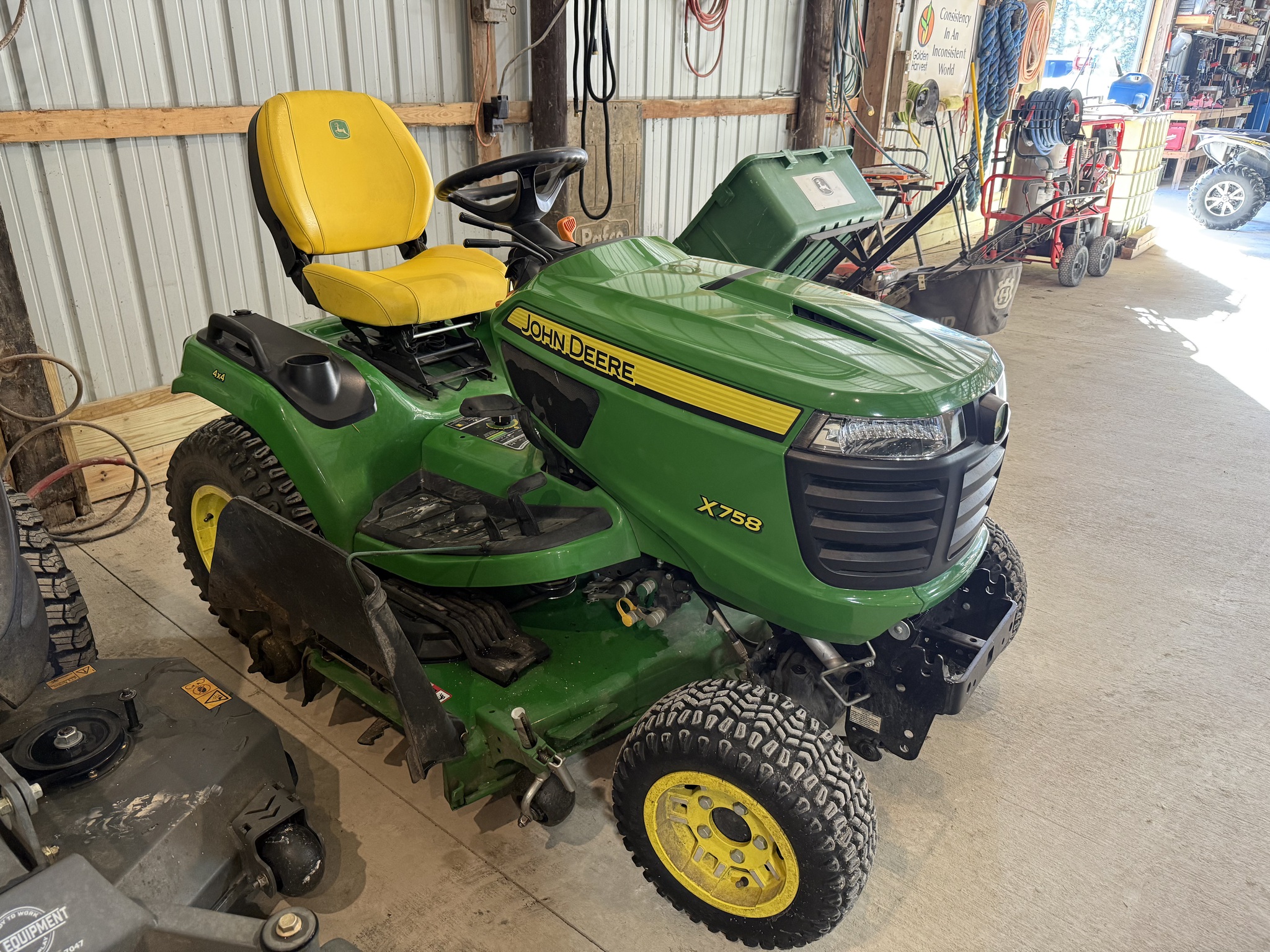  2025 John Deere X758 at Heritage Tractor in Brimfield, IL