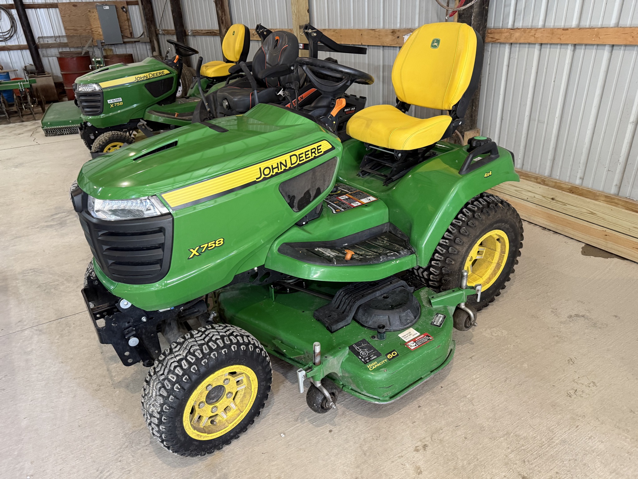  2025 John Deere X758 at Heritage Tractor in Brimfield, IL