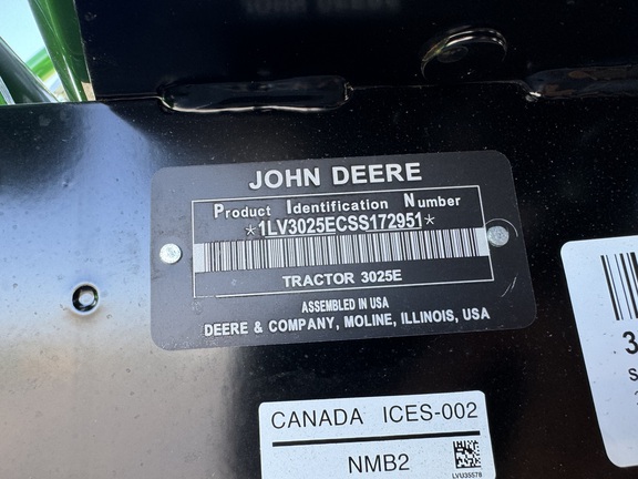 2025 John Deere 3025E