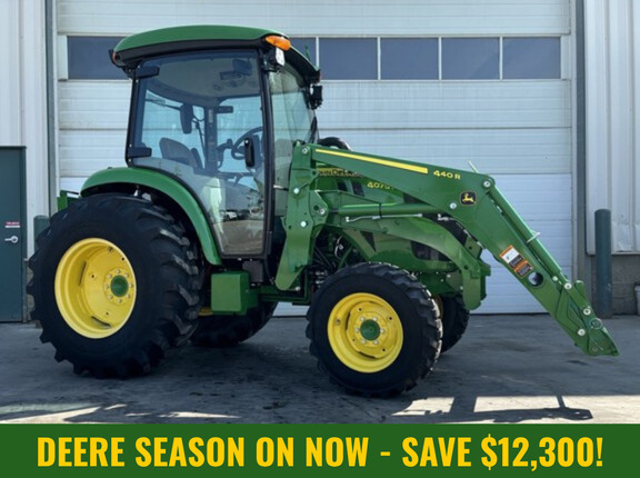  John Deere 4075R Cab Tractor + Loader