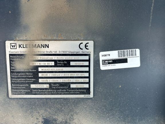 2022 Kleemann MR110IEVO2