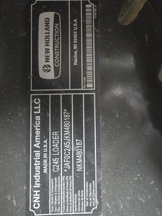 2019 New Holland C245 - Photo3