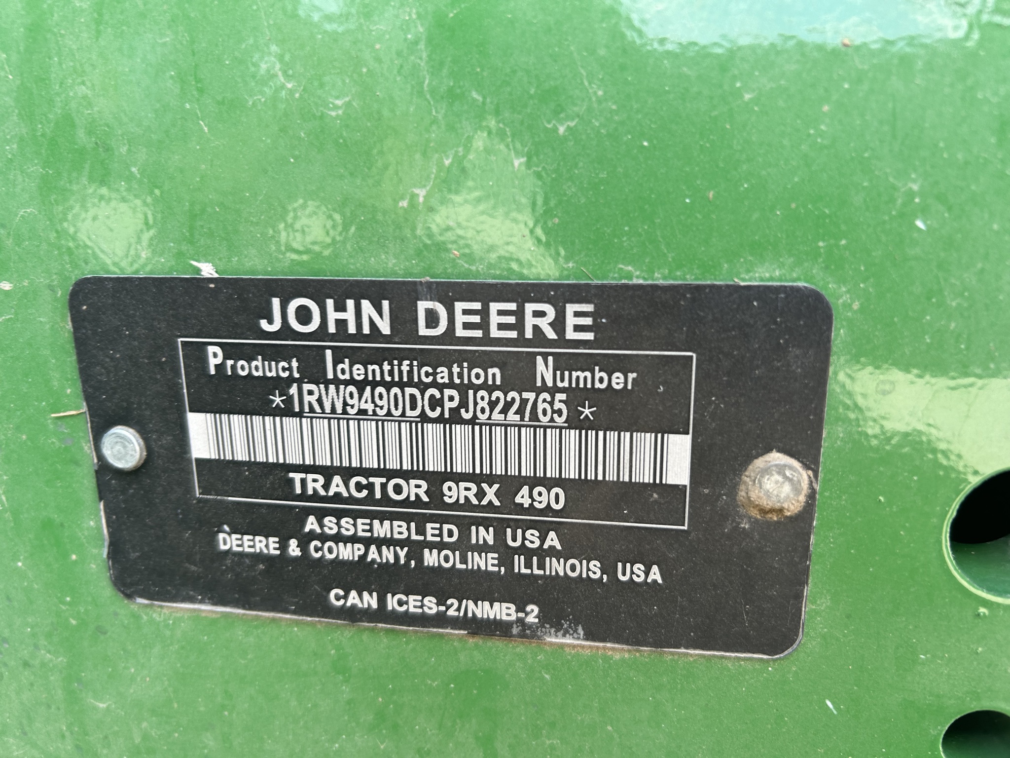  2023 John Deere 9RX 490 at Heritage Tractor in Baldwin City, KS