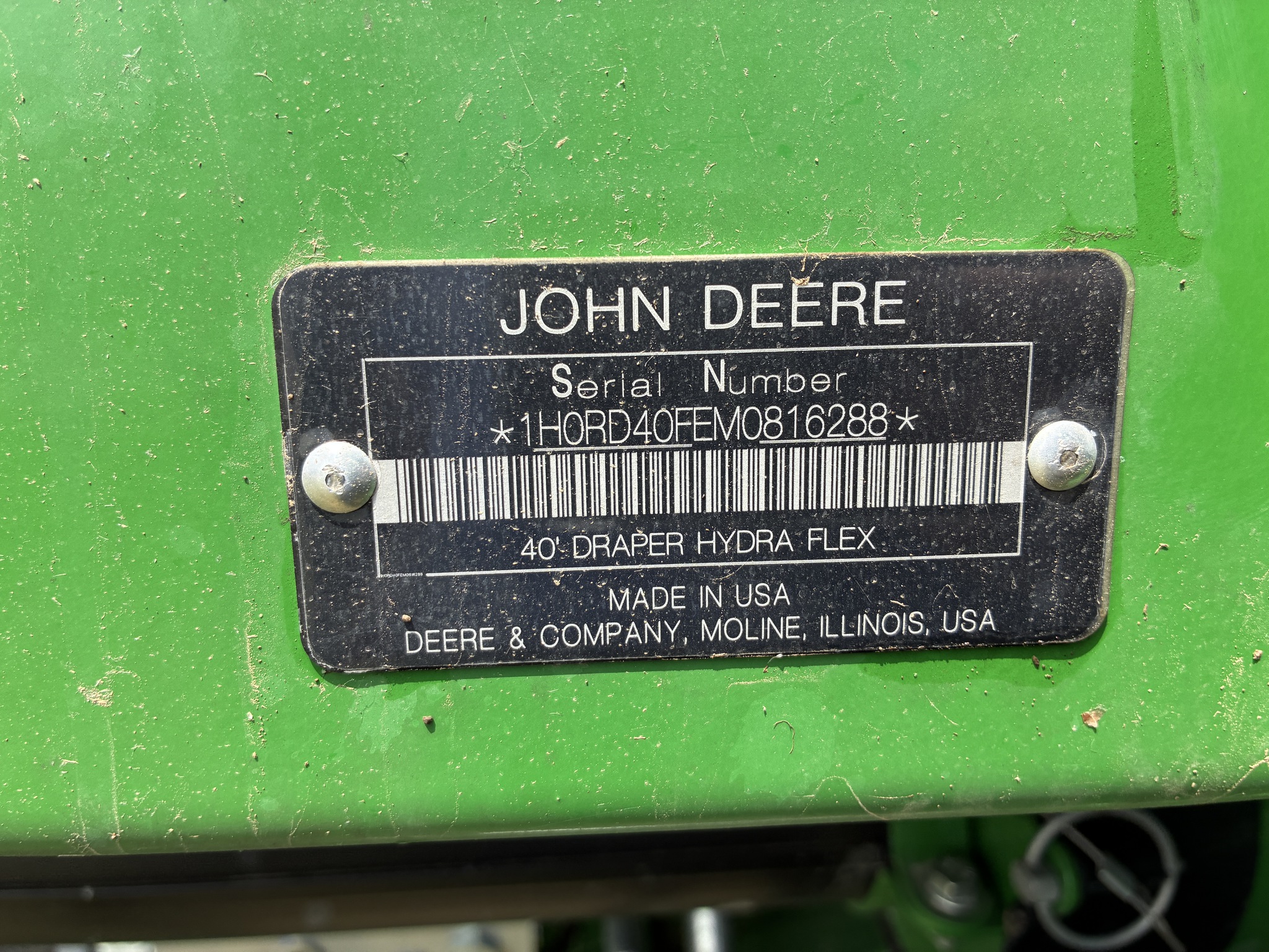 2021 John Deere RD40F Image 12