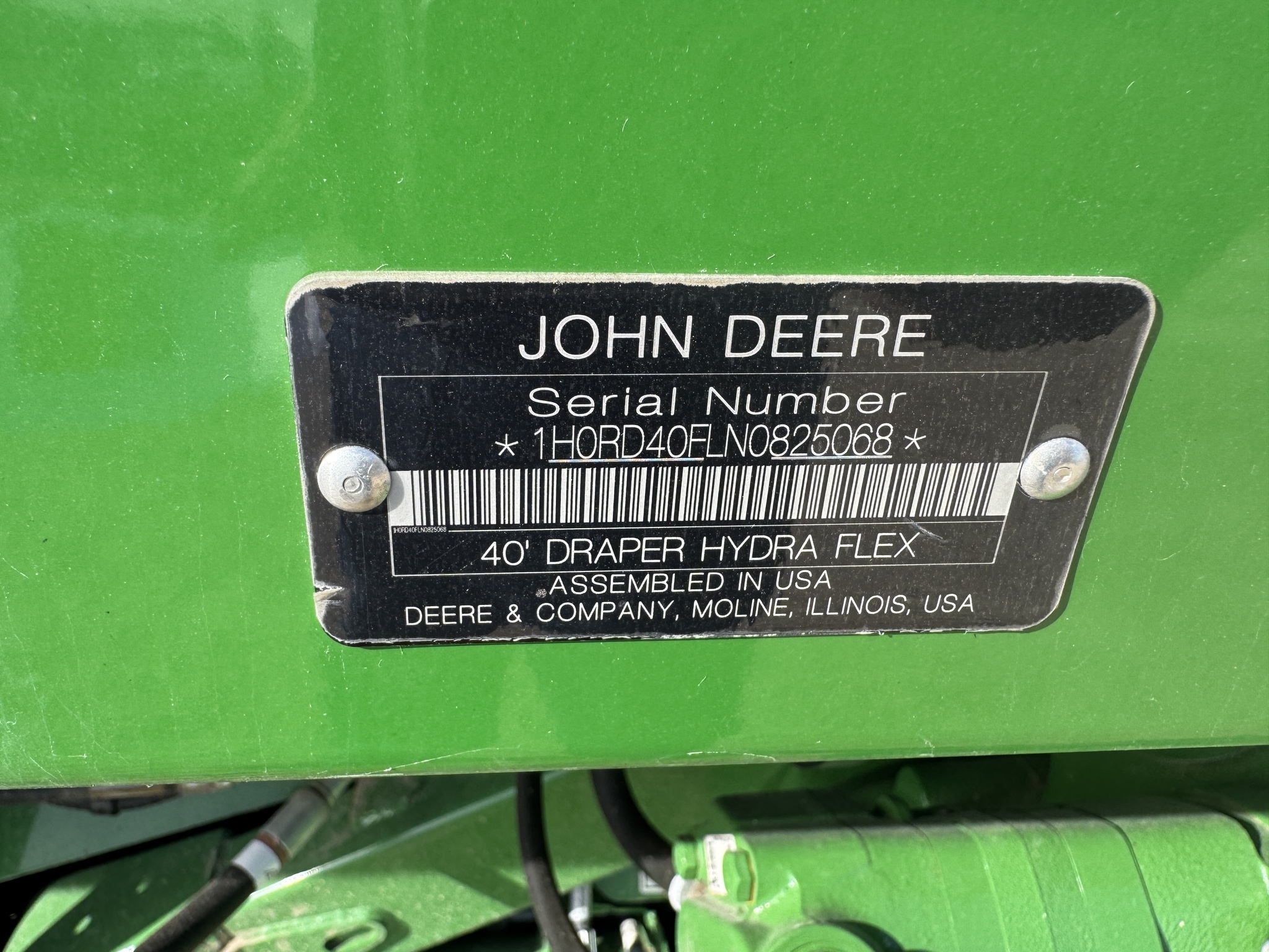  2023 John Deere RD40F at Heritage Tractor in Mendota, IL