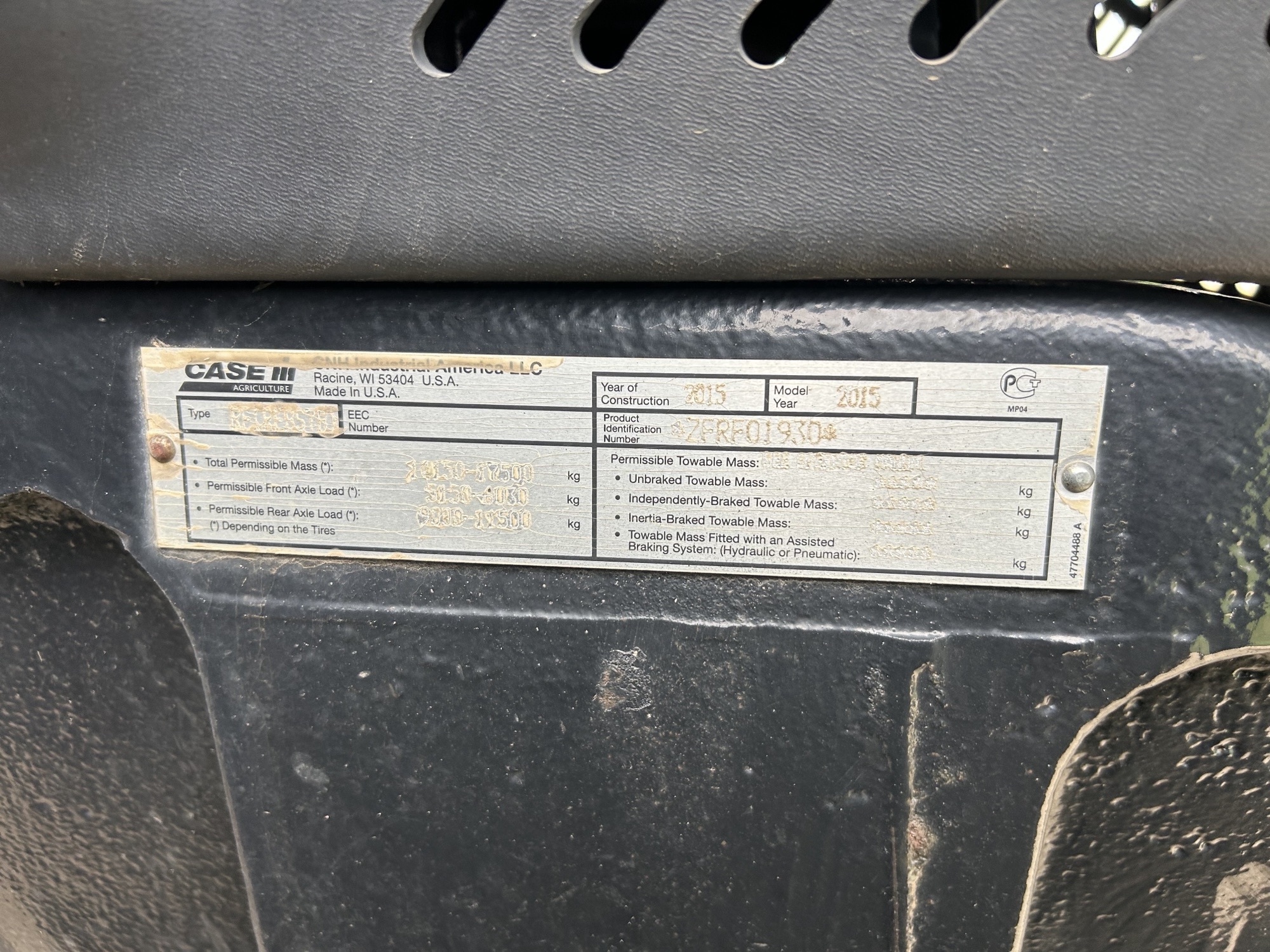 2015 Case IH Magnum 250 Image 15