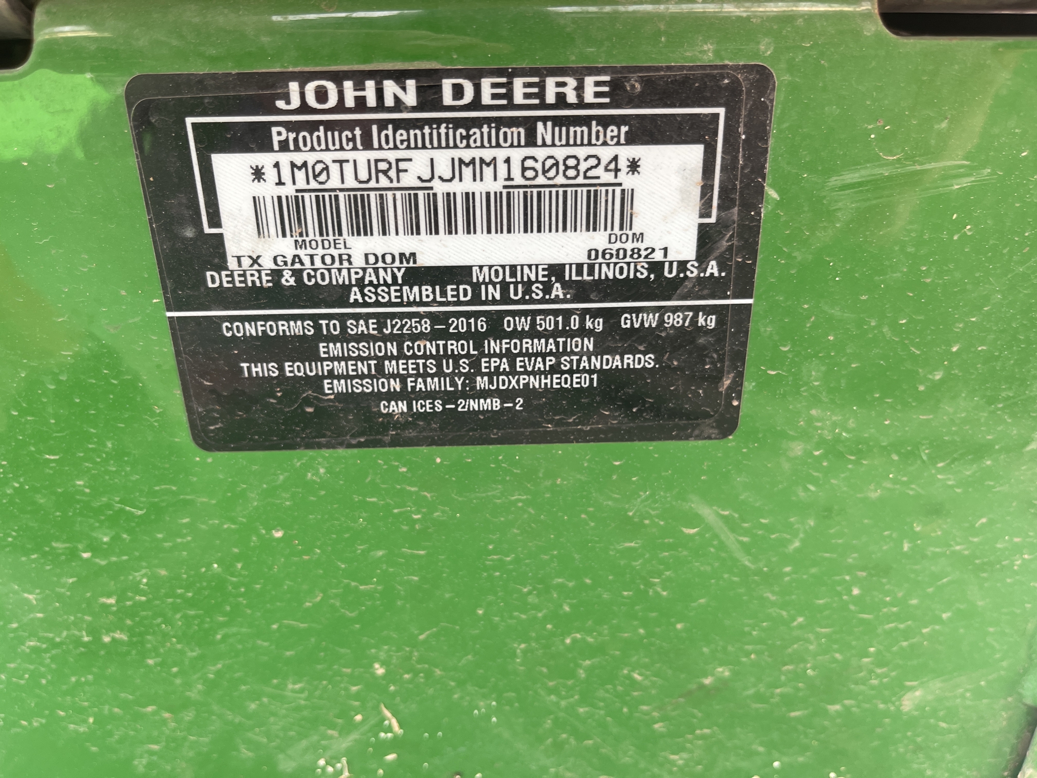 2021 John Deere TX Turf Image 17