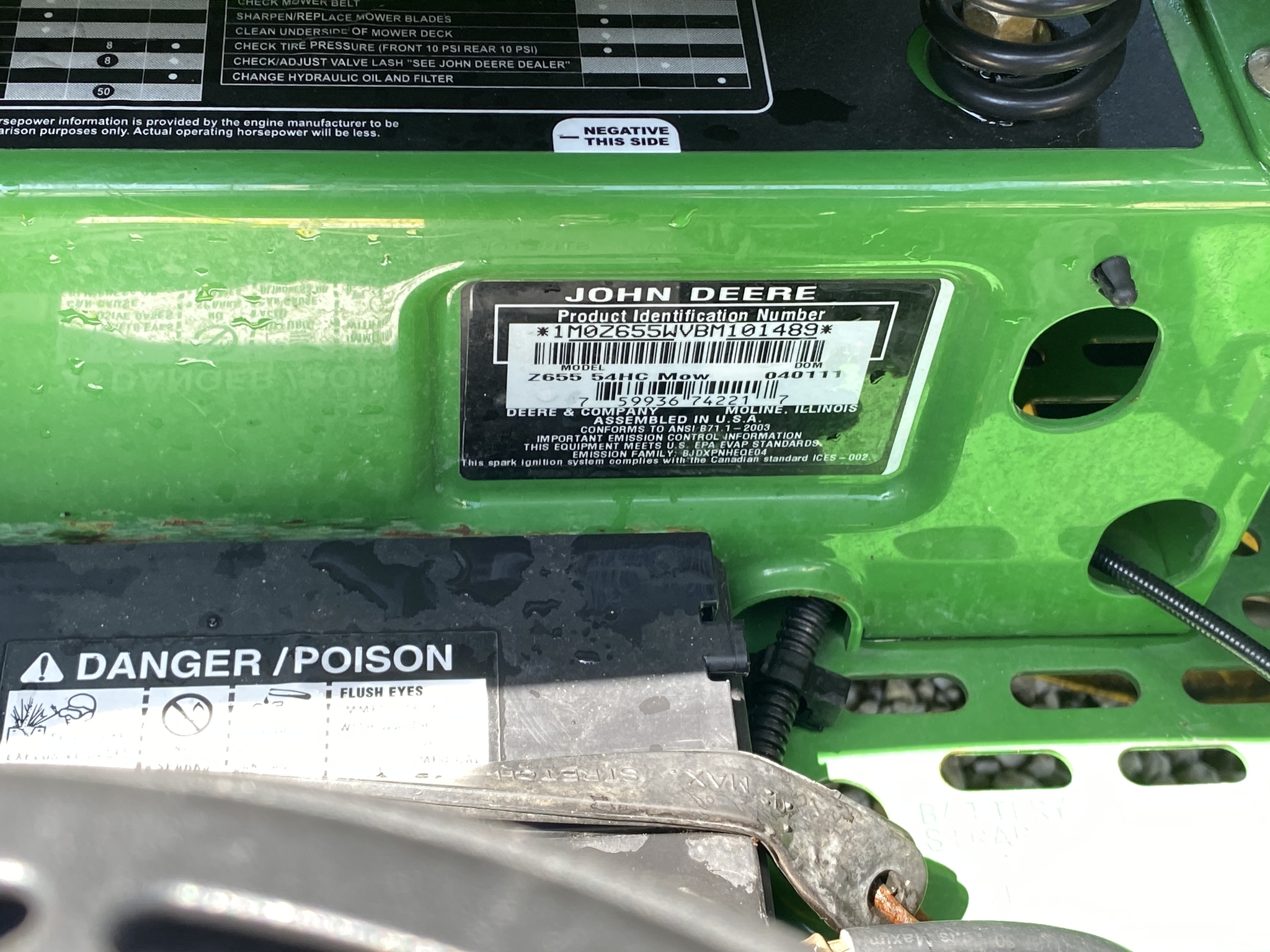 2013 John Deere Z655 Image 9