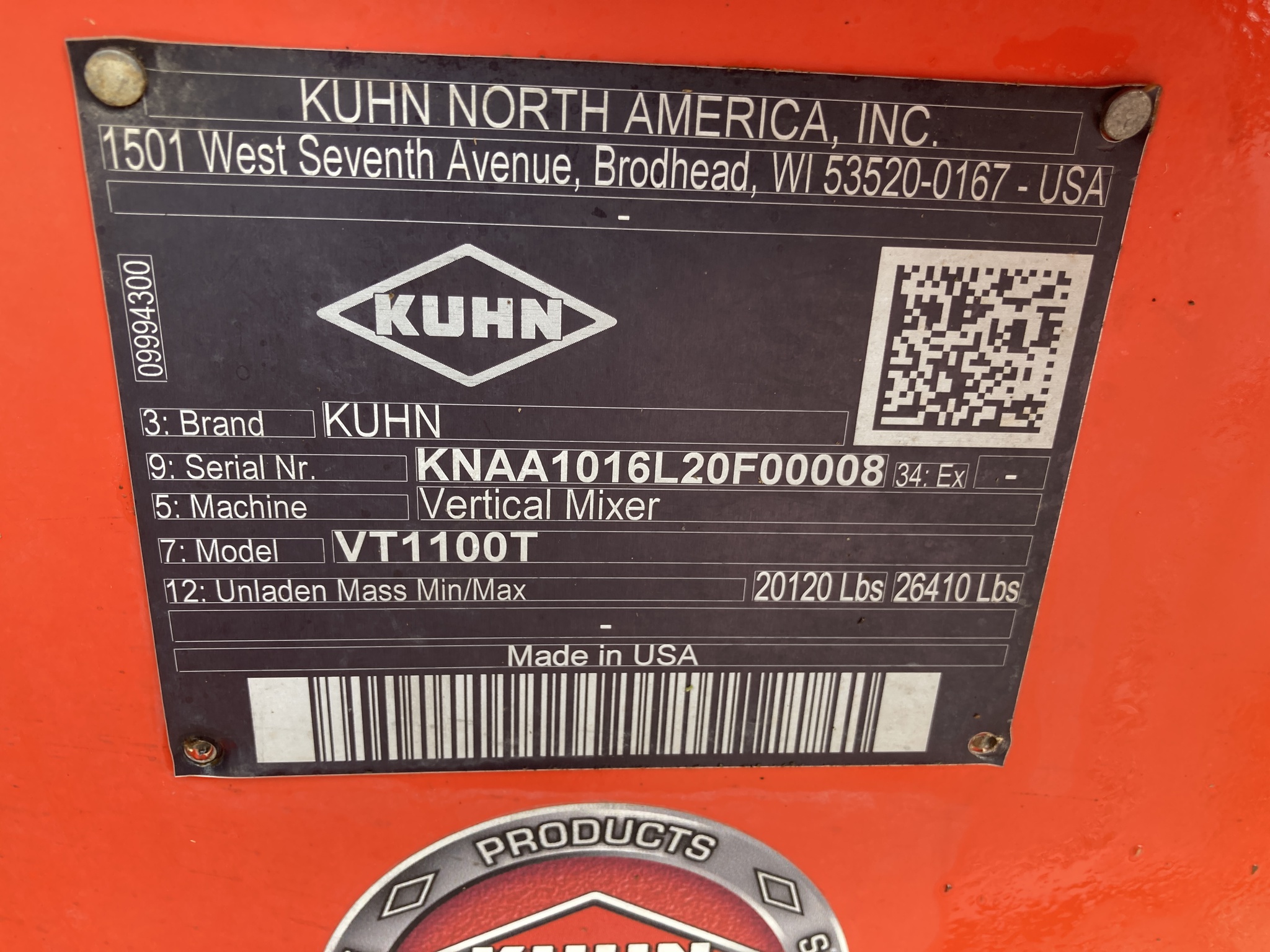 2022 Kuhn VT1100T Image 27