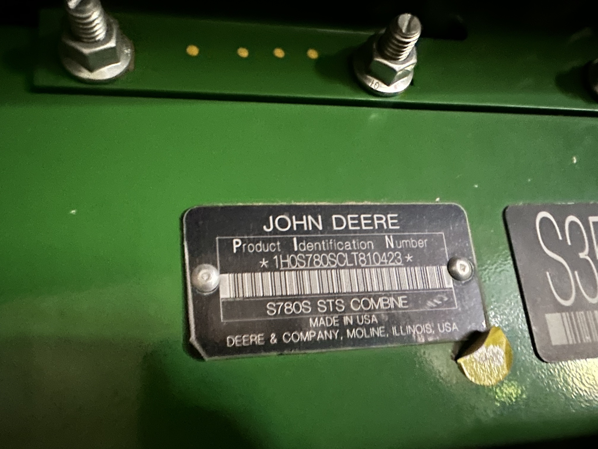 2020 John Deere S780 Image 7