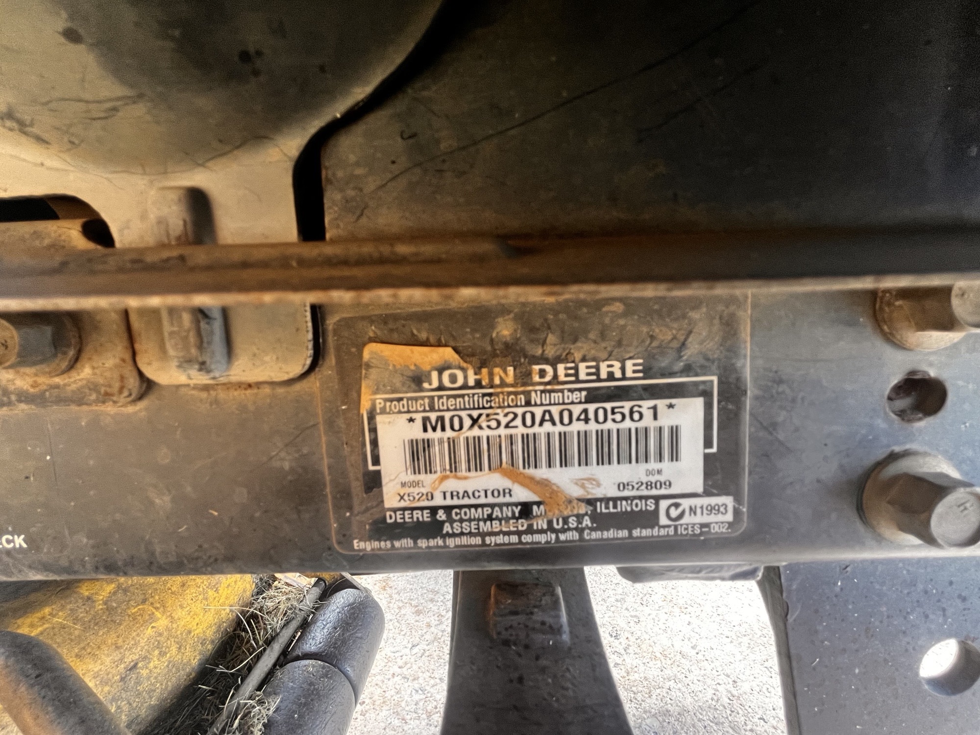 2009 John Deere X520 Image 6