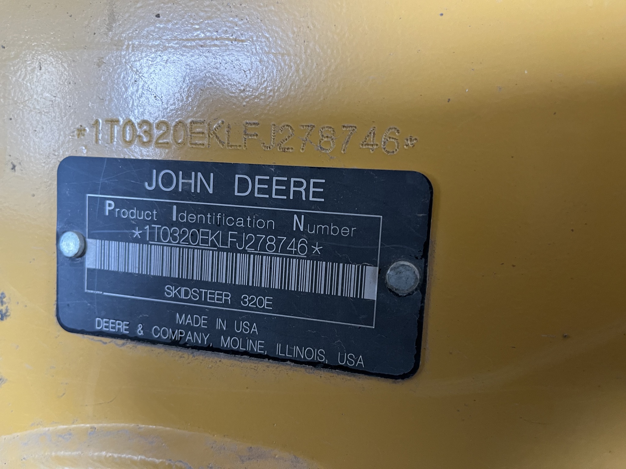  2015 John Deere 320E at Heritage Tractor in Clinton, MO