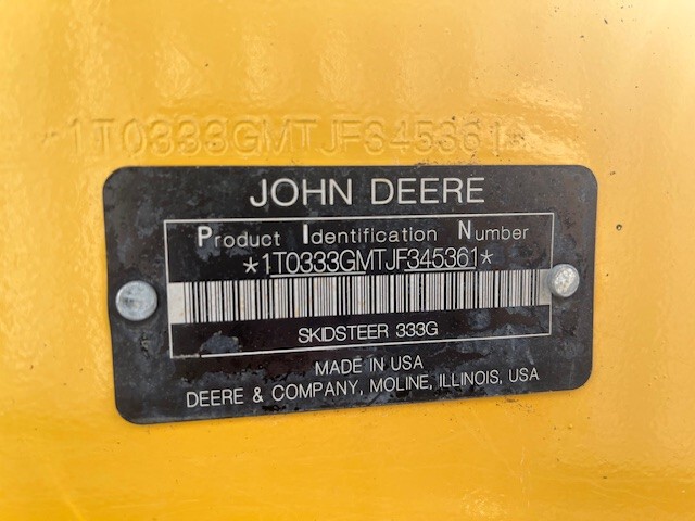  2018 John Deere 333G at Heritage Tractor in West Plains, MO