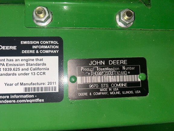 2011 John Deere 9670 STS (24th thumbnail)