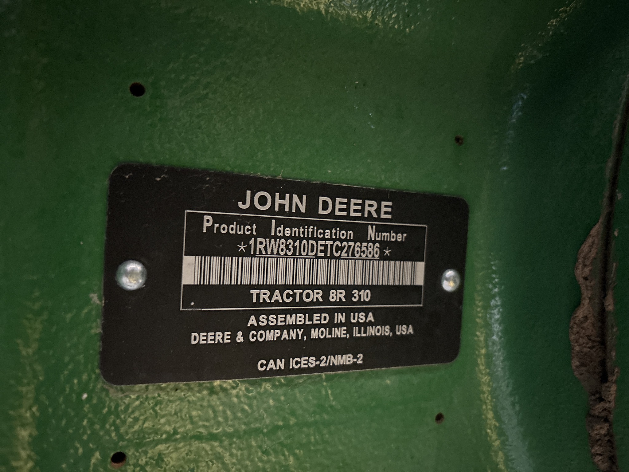 Used 2026 John Deere 8R 310 Row Crop Tractors at Koenig Equipment in Urbana, OH - PhotoXL14