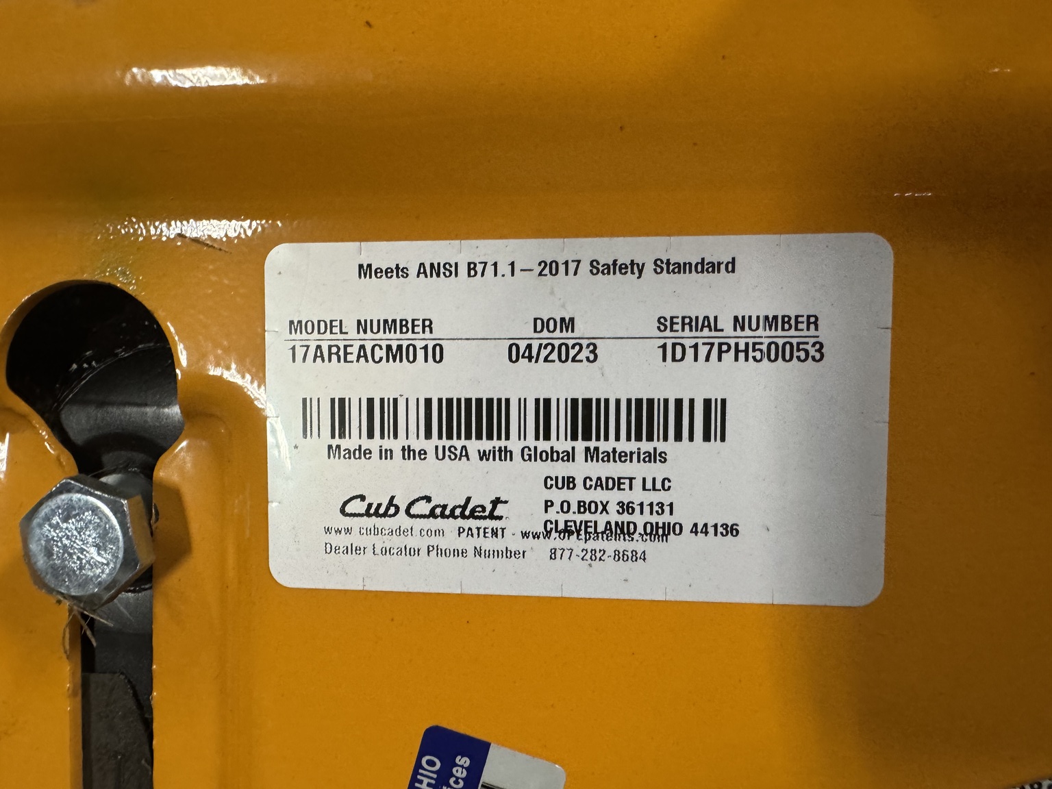 Used 2023 Cub Cadet ZT1 54 Zero Turn Mowers at Koenig Equipment in Urbana, OH - PhotoXL18
