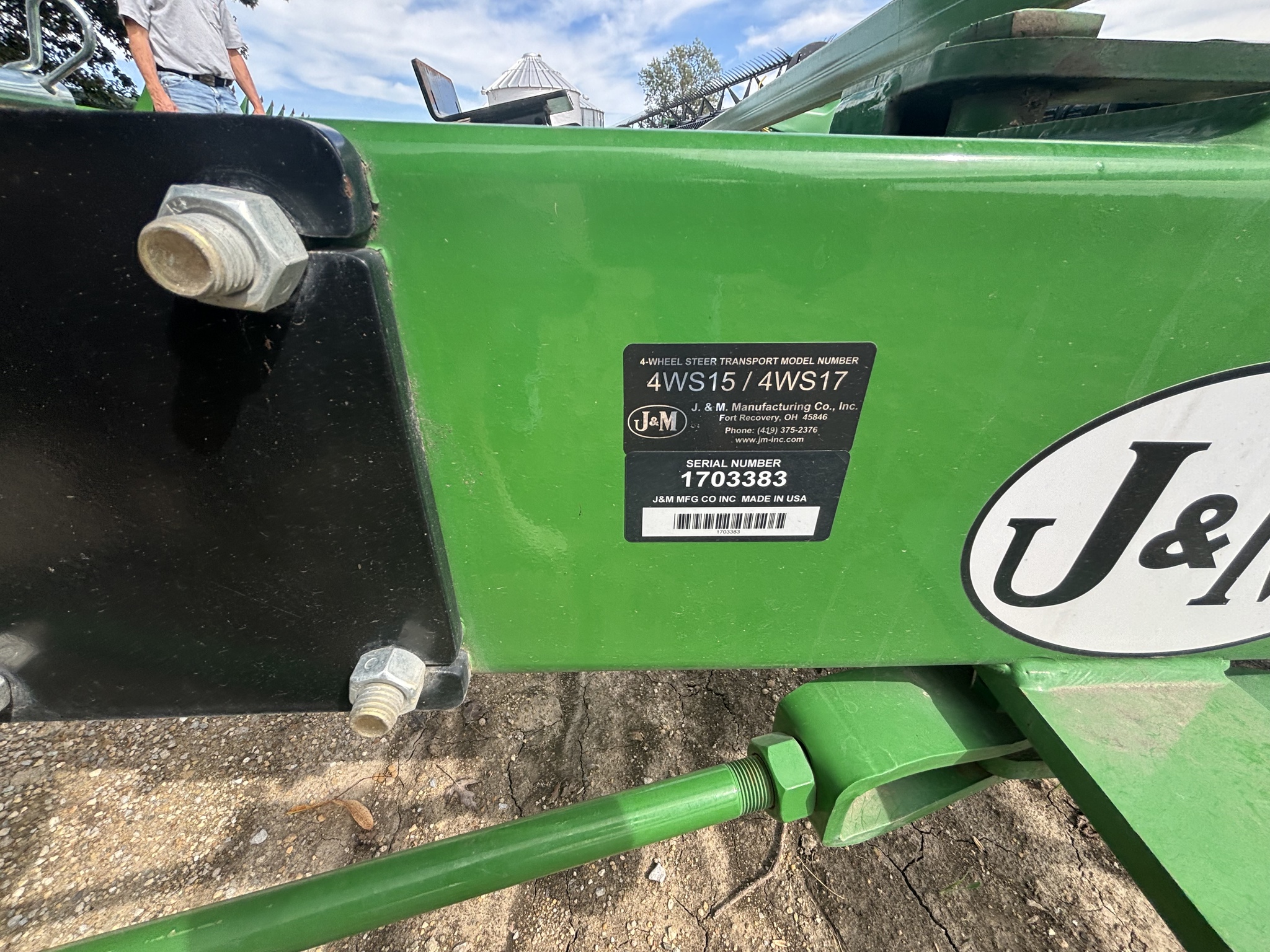 Used 2017 J&M 4WS15 Header carts at Koenig Equipment in Knightstown, IN - PhotoXL9