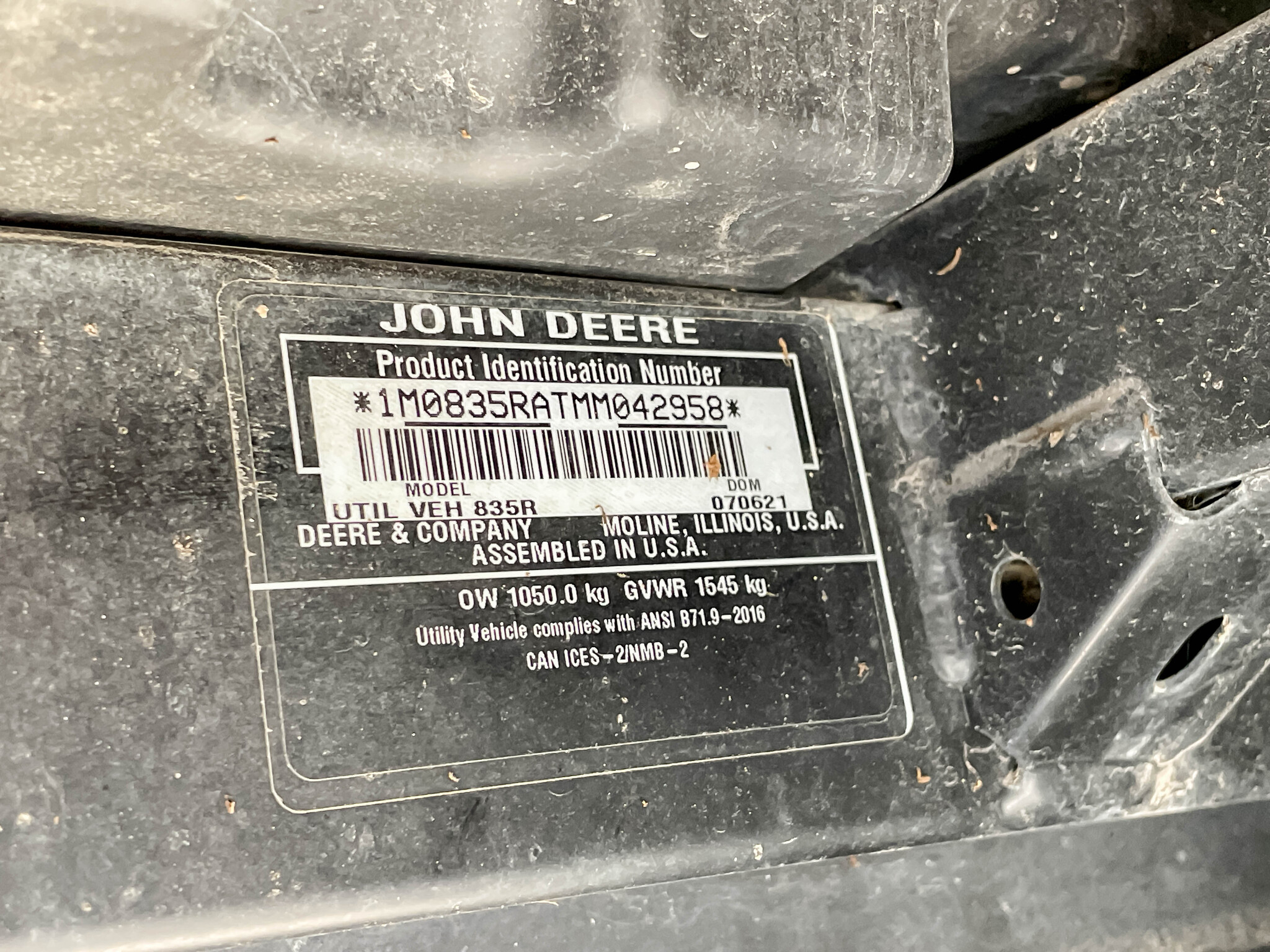 2021 John Deere XUV 835R Image 31