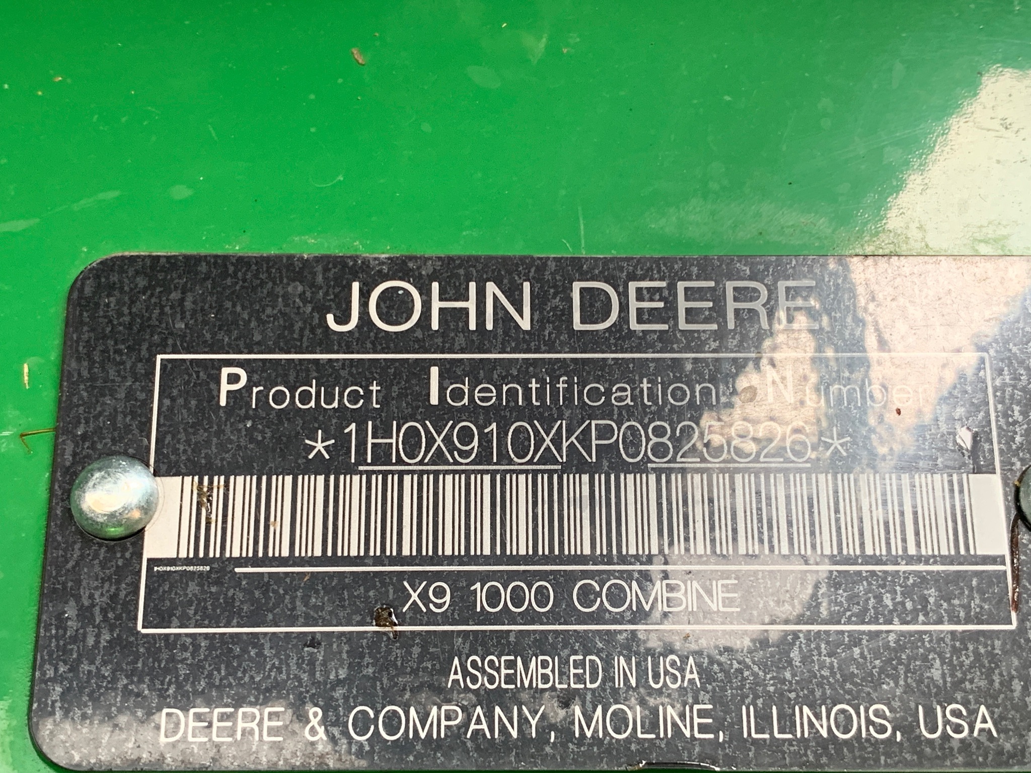  2023 John Deere X9 1000 at Heritage Tractor in Lamar, MO