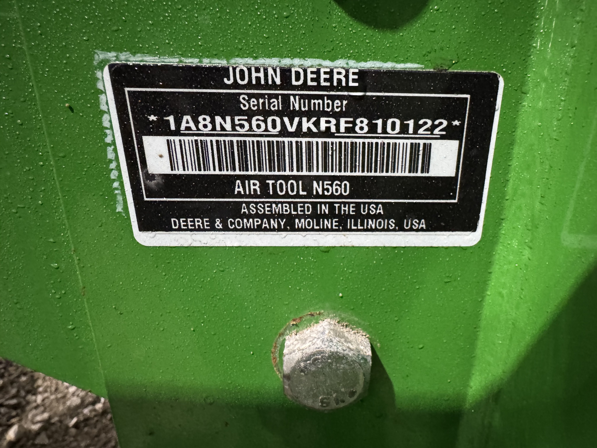  2025 John Deere N560 at Heritage Tractor in Pittsburg, KS