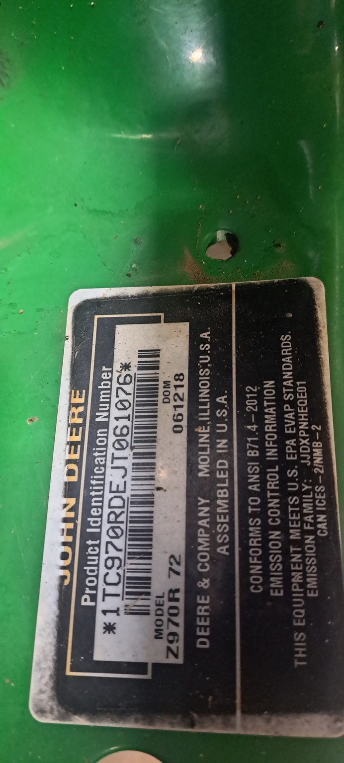 2018 John Deere Z970R Image 9