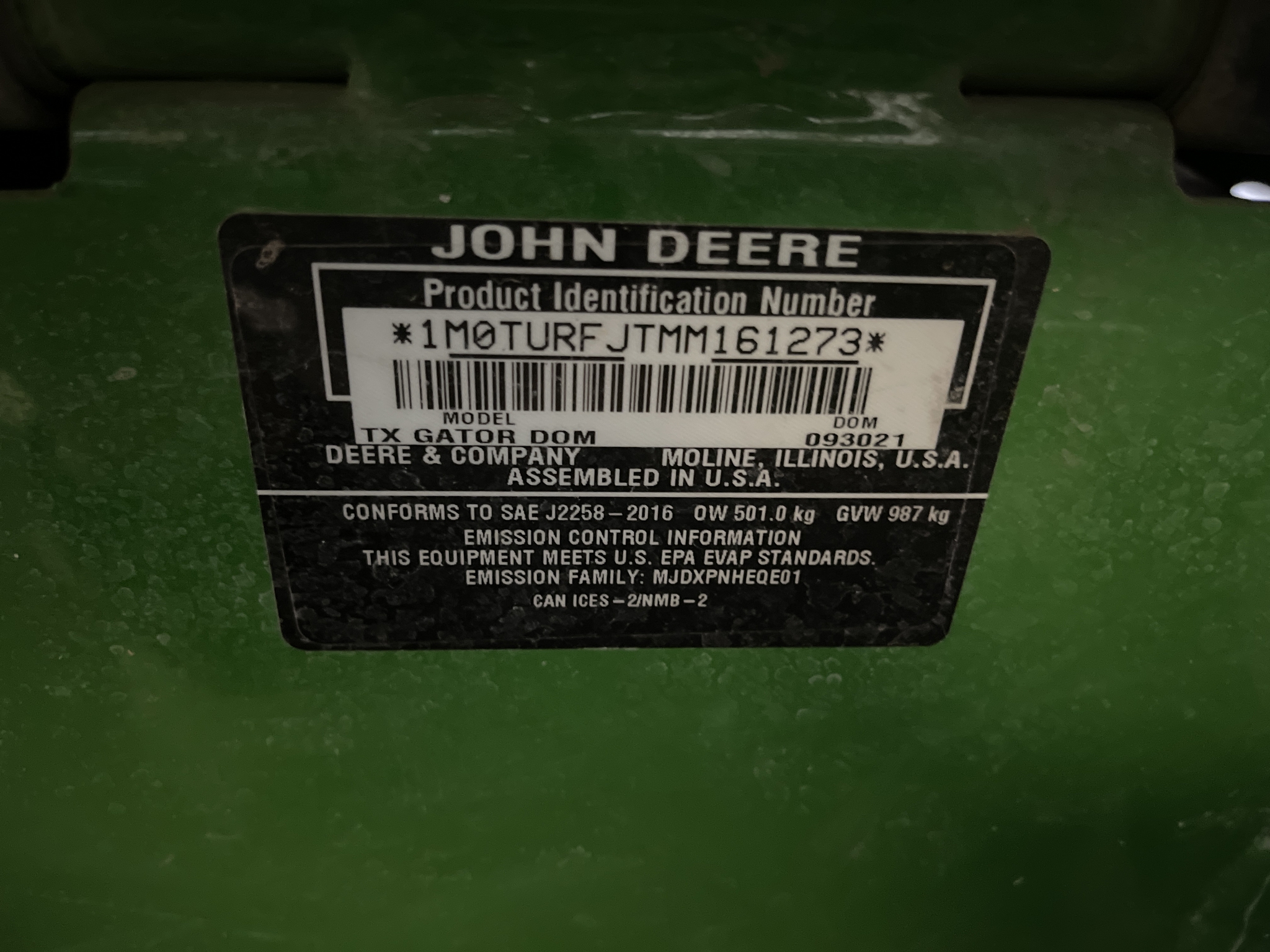 2021 John Deere Tx Turf Image 16