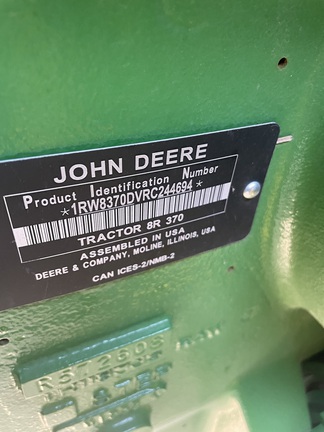 2024 John Deere 8R 370 (15th thumbnail)