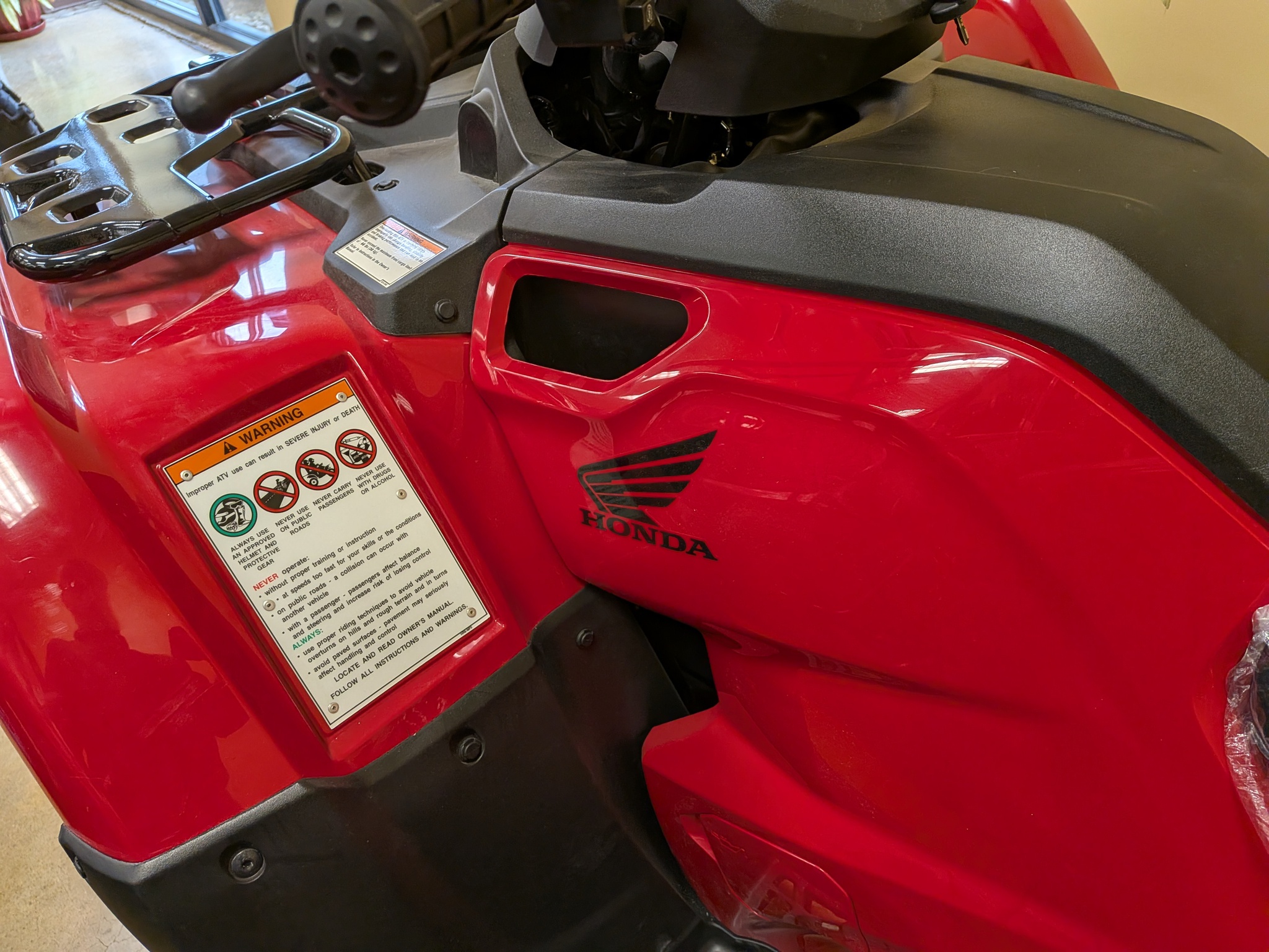  2024 Honda TRX420TM1R - RED at Heritage Tractor in Galesburg, IL