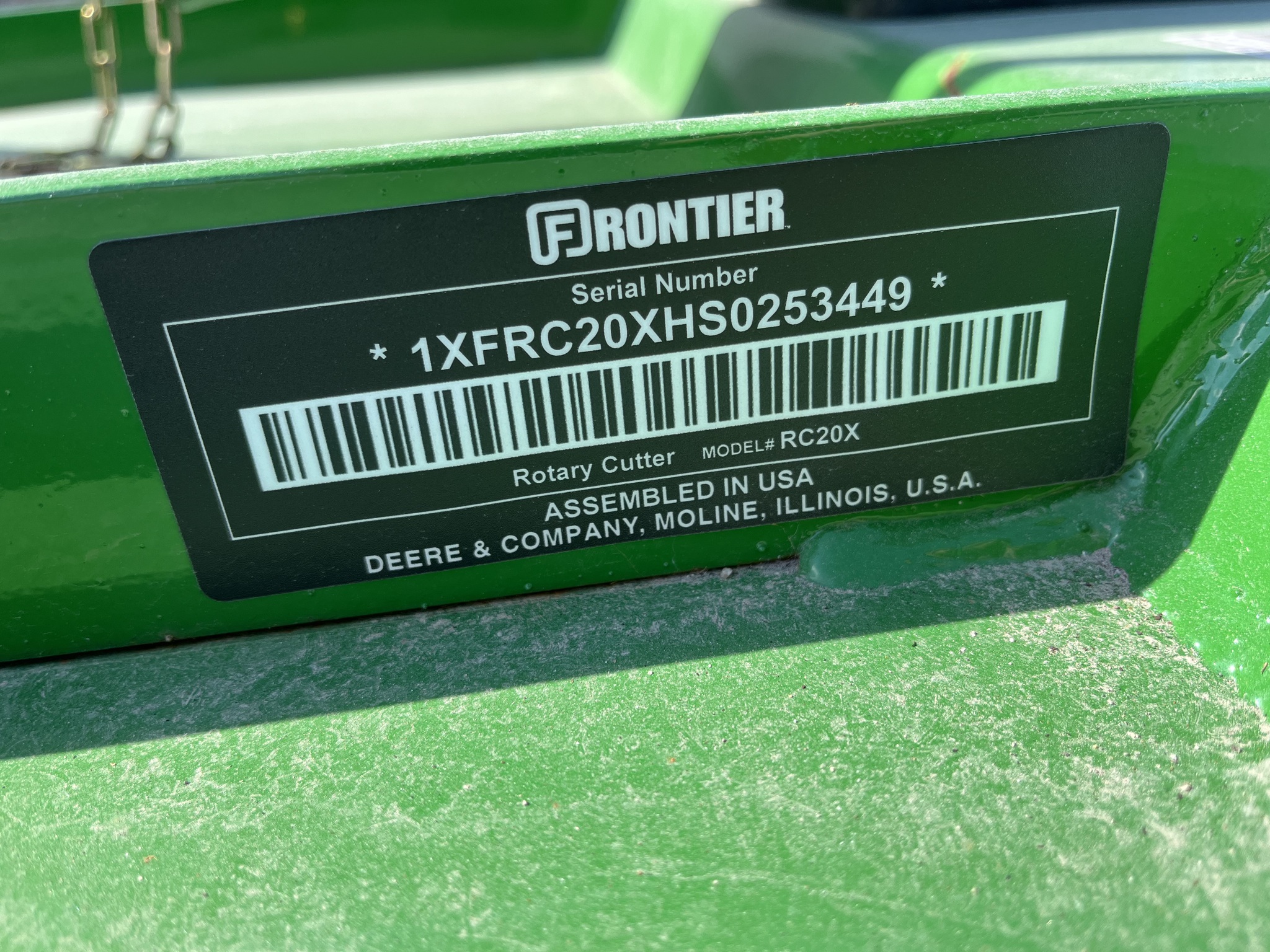  2025 Frontier RC2072 at Heritage Tractor in Olathe, KS