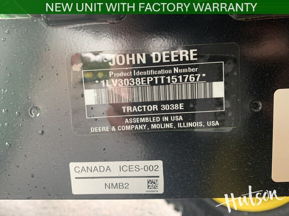Photo of 2026 John Deere 3038E