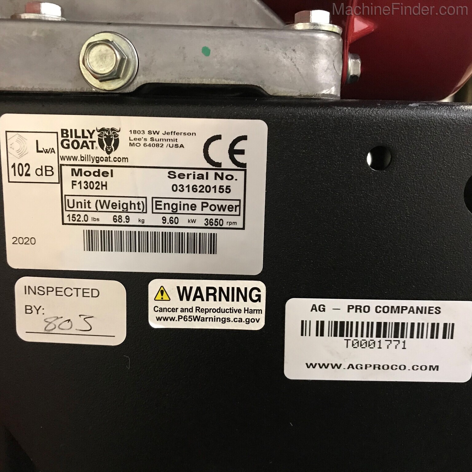 2020 Billy Goat F1302H Image 6