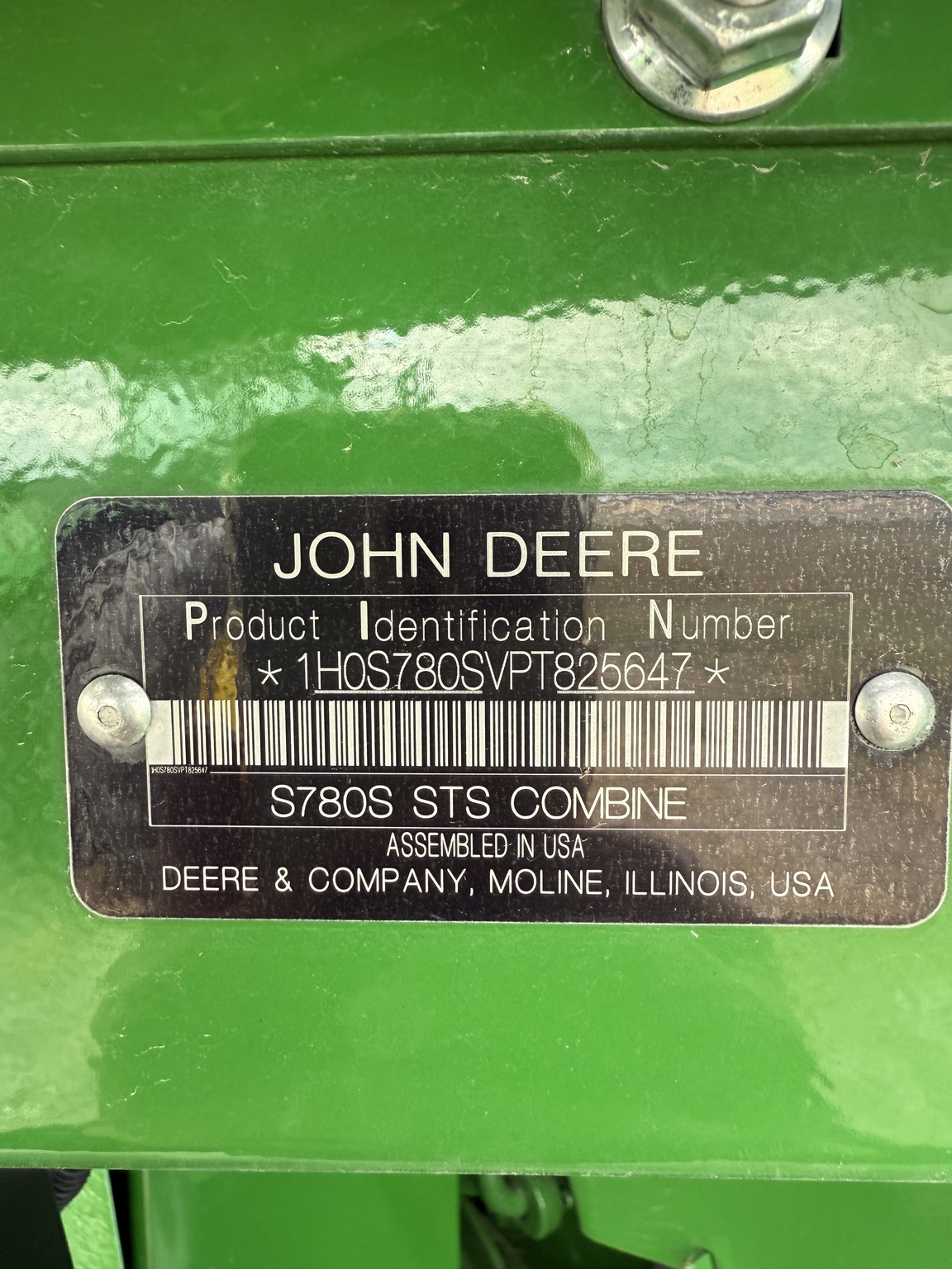  2023 John Deere S780 at Heritage Tractor in Carthage, IL