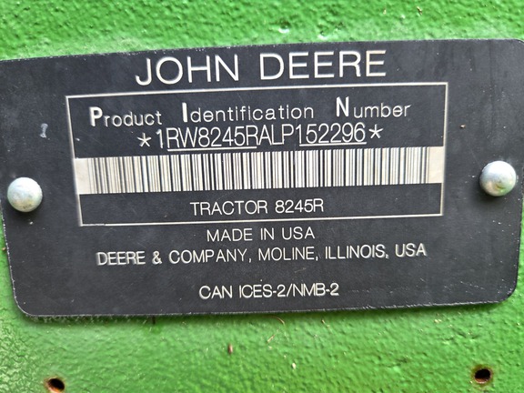 Photo of 2020 John Deere 8245R