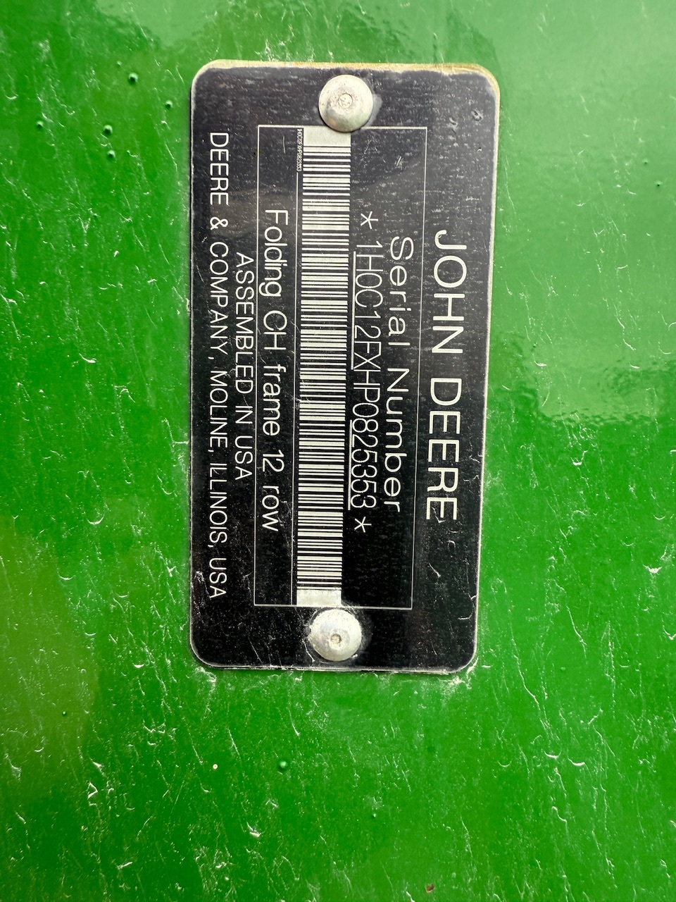  2023 John Deere C12F at Heritage Tractor in Macomb, IL