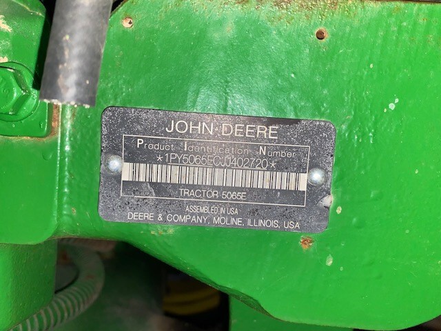 2018 John Deere 5065E Image 7
