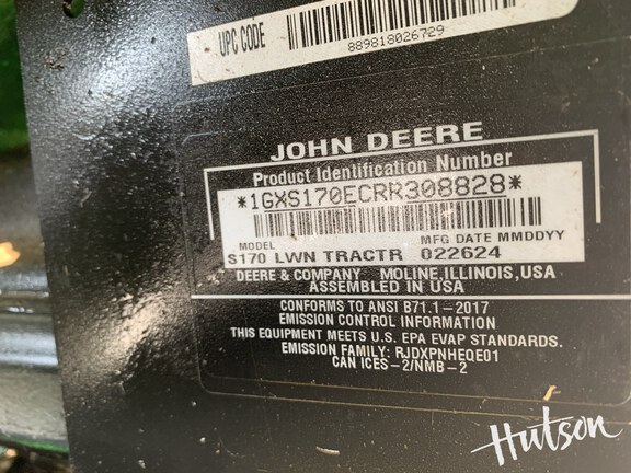Photo of 2024 John Deere S170