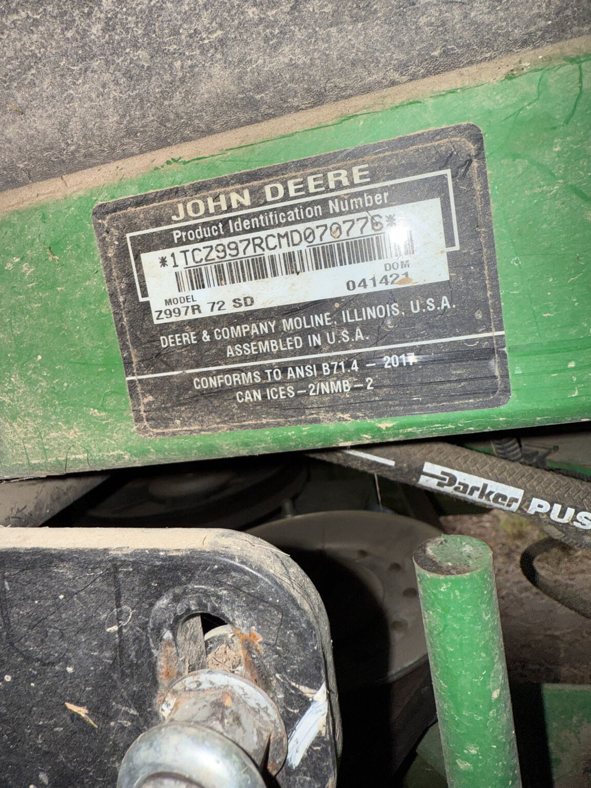 2021 John Deere Z997R Image 3