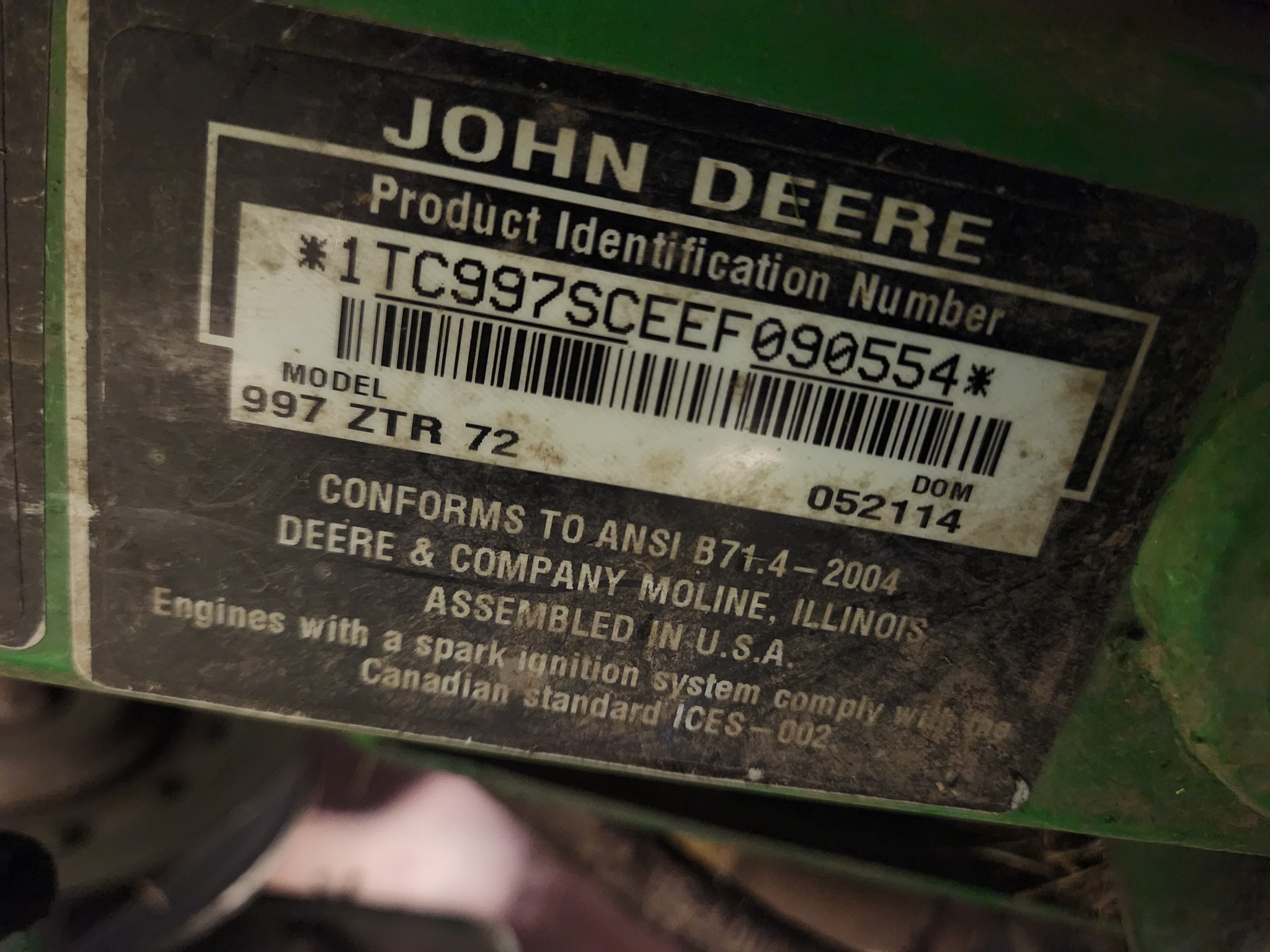  2014 John Deere 997 at Heritage Tractor in Lexington, IL