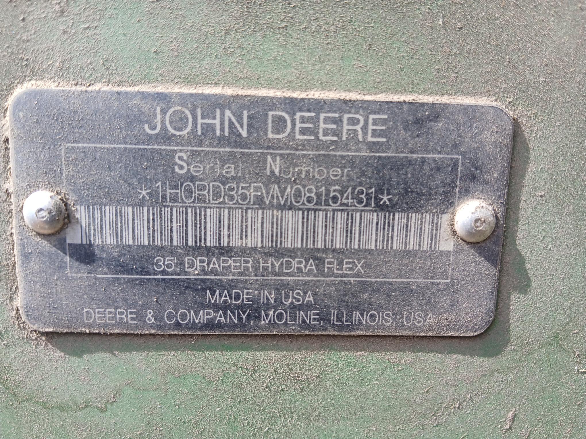 2021 John Deere RD35F Image 6