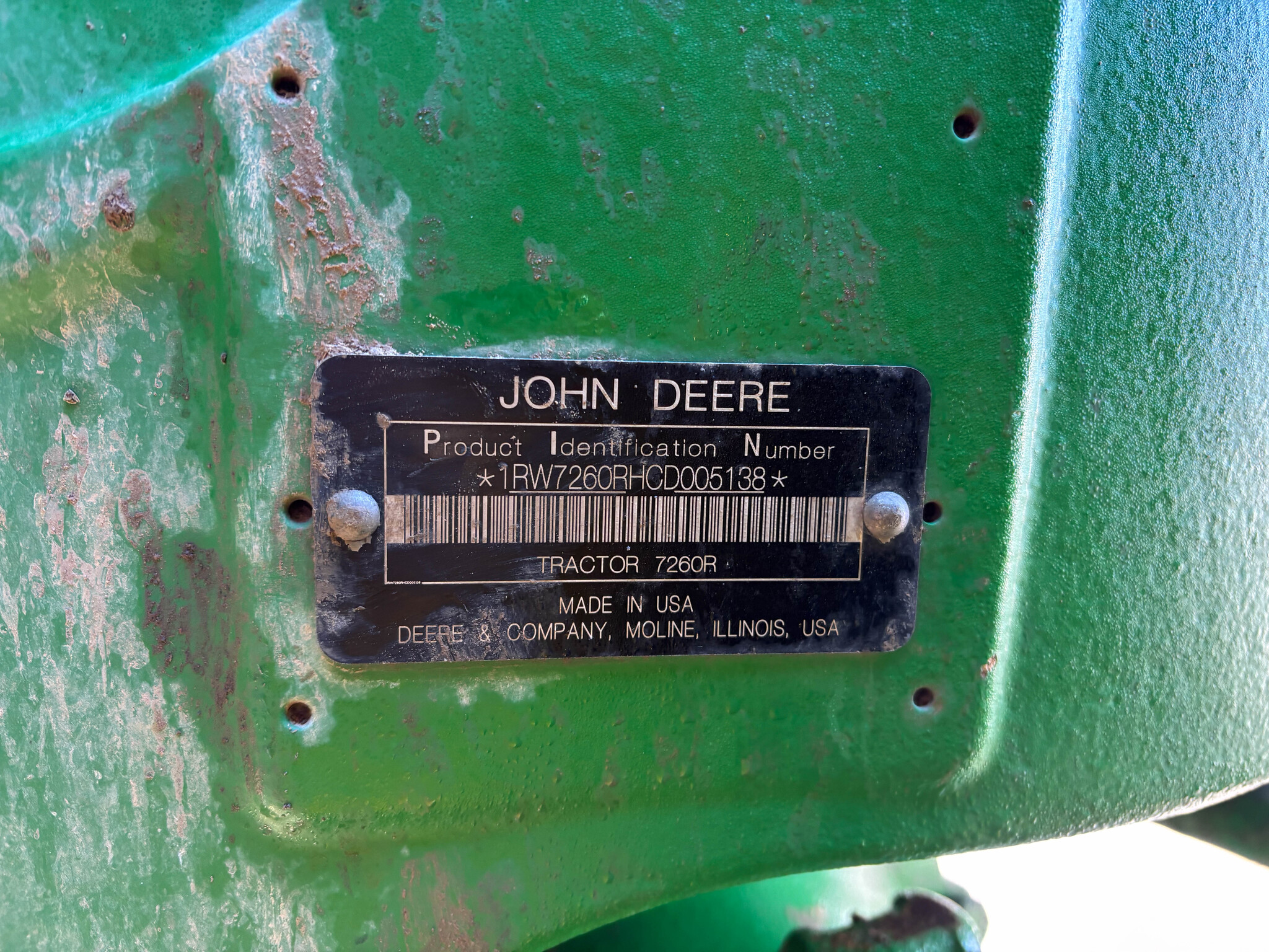 Used 2012 John Deere 7260R Row Crop Tractors at Koenig Equipment in Anna, OH - PhotoXL35