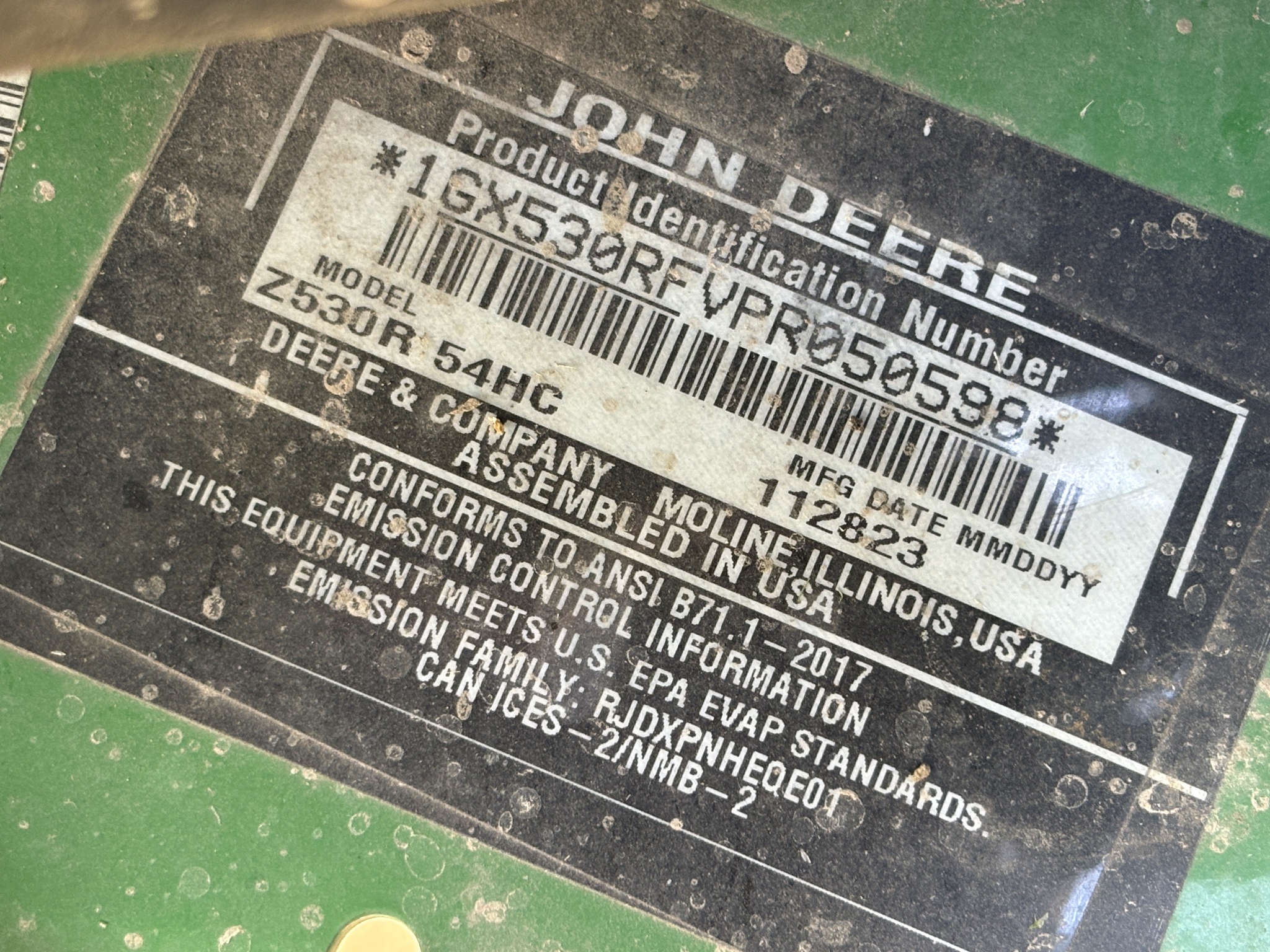 2024 John Deere Z530R Image 7