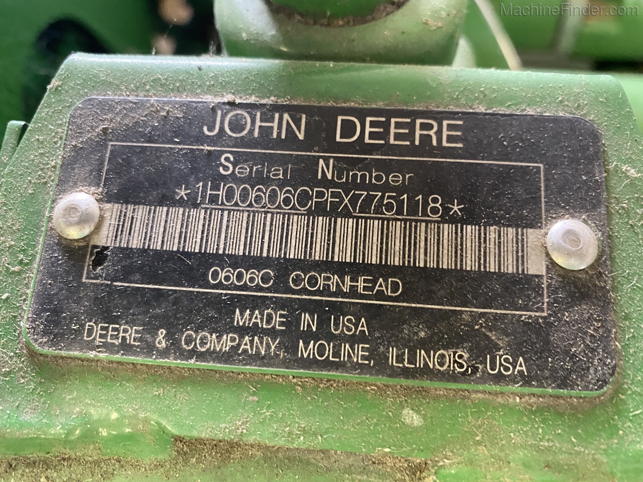 2015 John Deere 606C Image 10