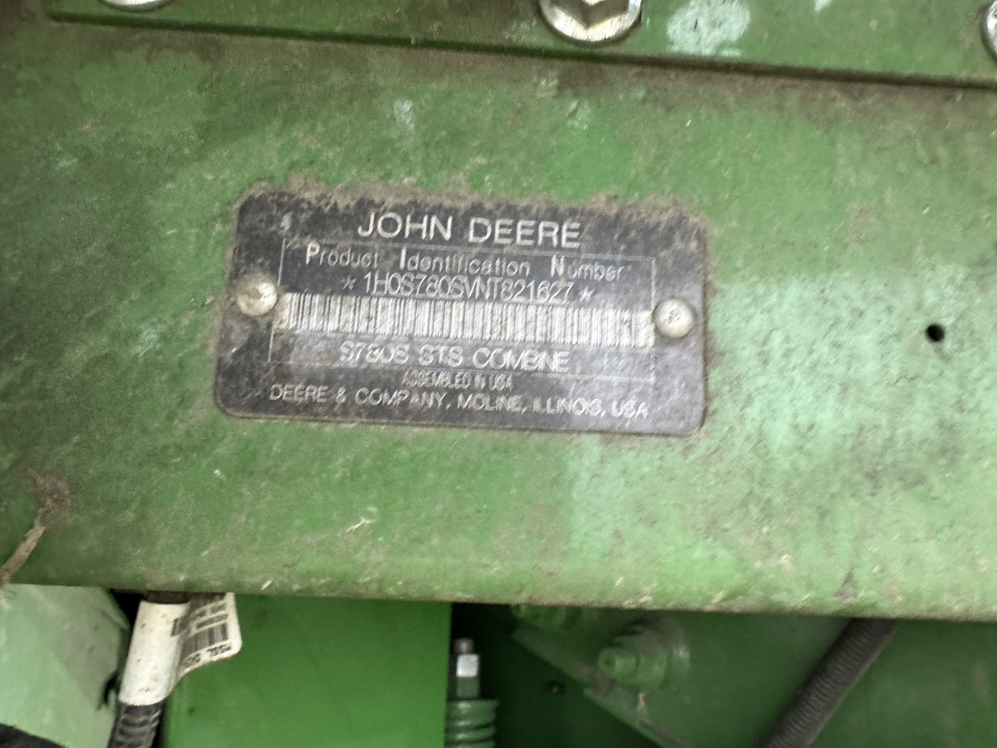  2022 John Deere S780 at Heritage Tractor in Brimfield, IL