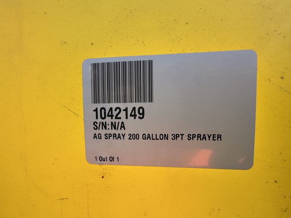 2014 Ag Spray 200 Gallon