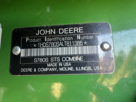 Photo of 2020 John Deere S780