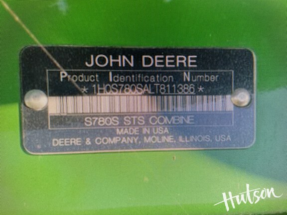 Photo of 2020 John Deere S780