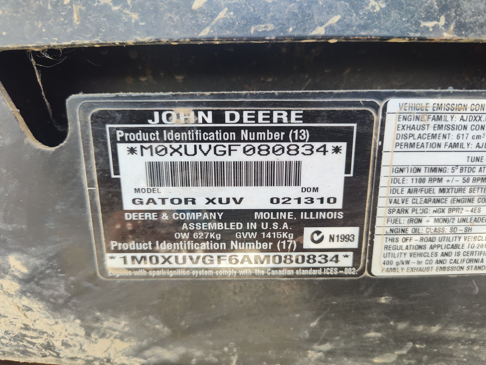 2010 John Deere XUV 620i Image 11