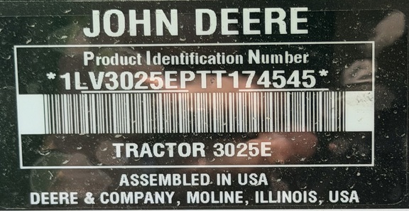 2026 John Deere 3025E