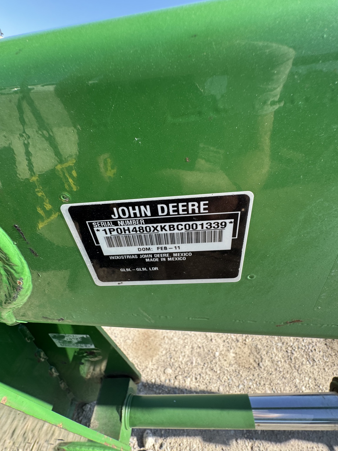 2011 John Deere H480 Image 10